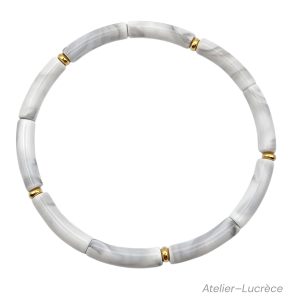 Blanc marbré