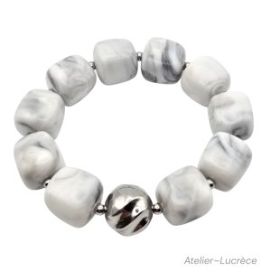 Blanc marbré