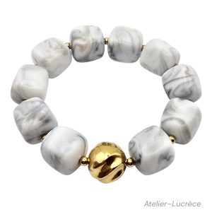 Blanc marbré