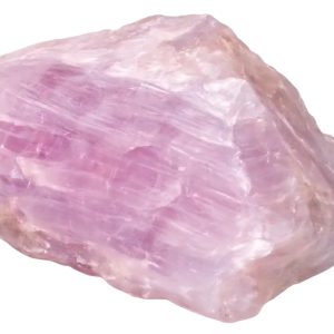 Kunzite - ouverture du cœur. couleur rose nuancé parme